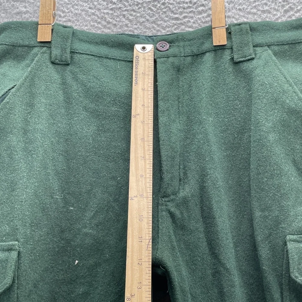 WFS Element Gear Cargo Pants Men 35x26* Forest Green Wool Blend Hunting‎ Outdoor